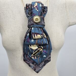 Golf Upcycled Custom Necktie Necklace